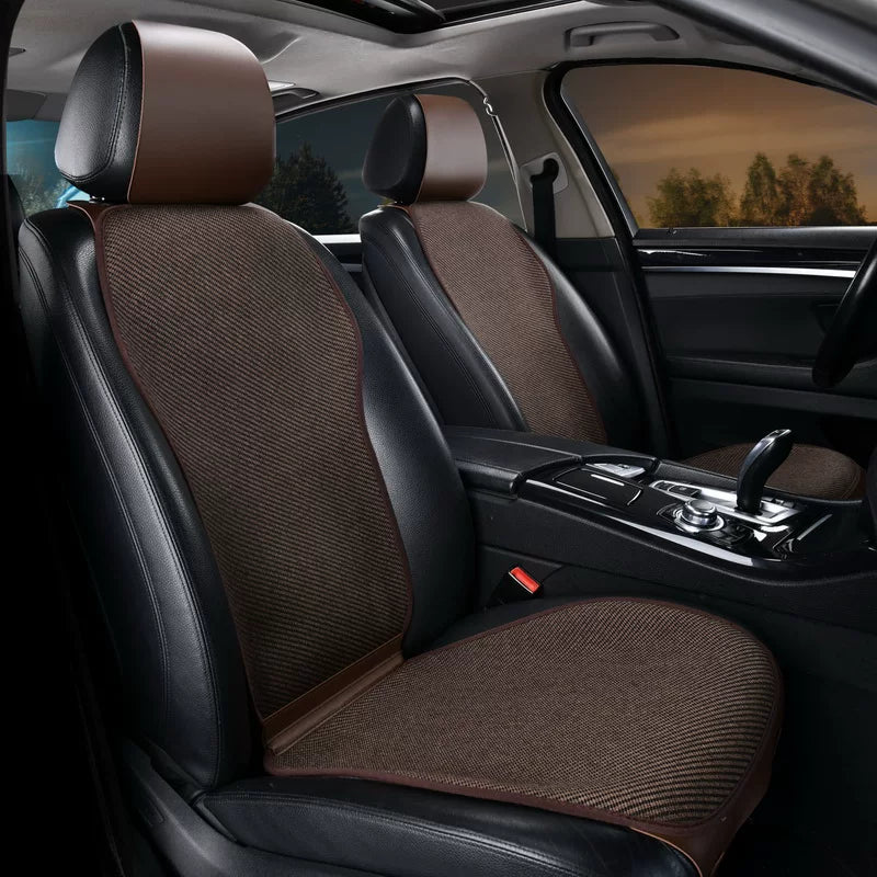 Linen car seat covers, slimming seat cushions, universal linen seat cushions, non-slip, breathable, tie-free, simple seat covers