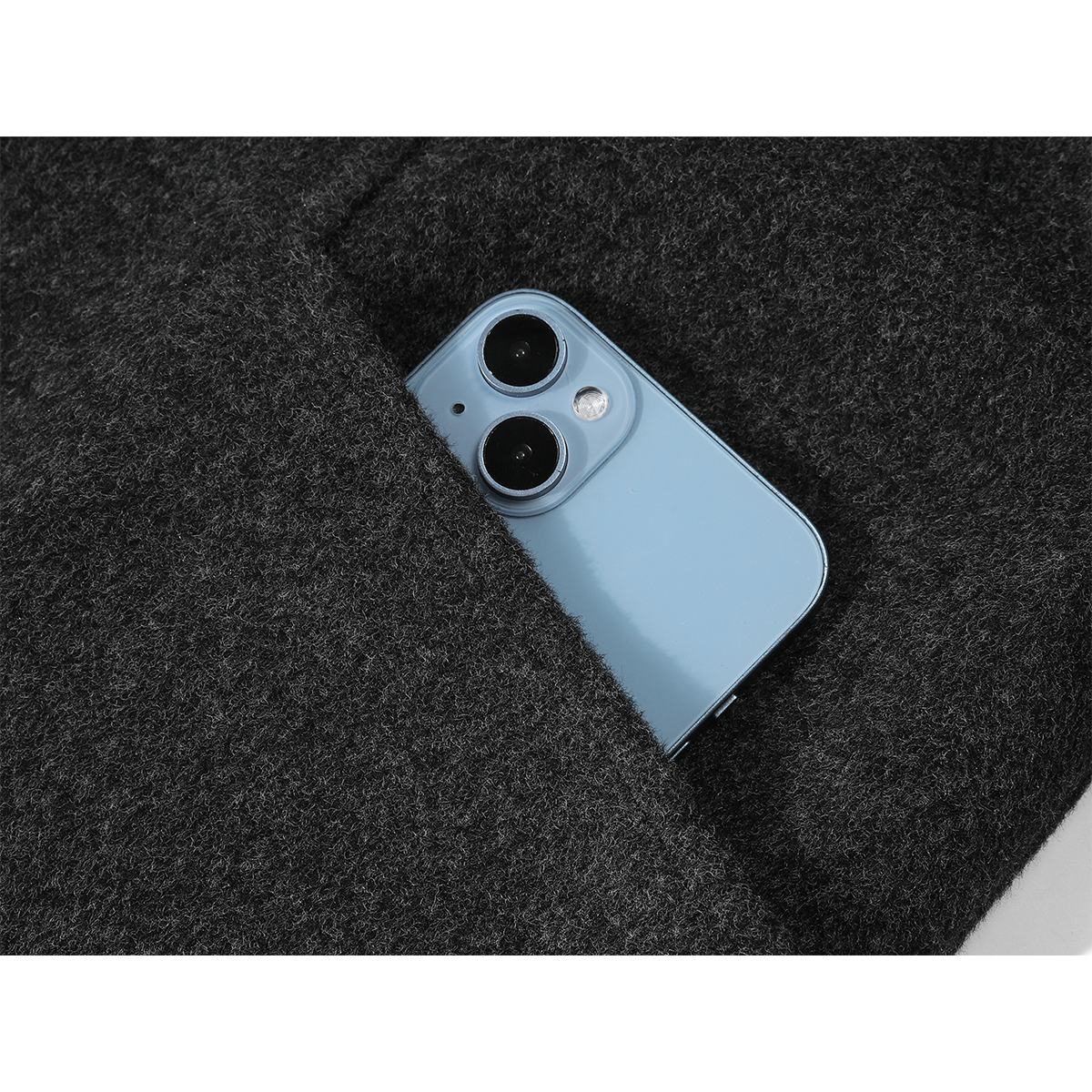 Chola Lisa Tünd Boz Yüksək Keyfiyyətli Yun Palto Qadın Payız və Qış Dizaynı Damaged Patchwork ilə Qısa Palto