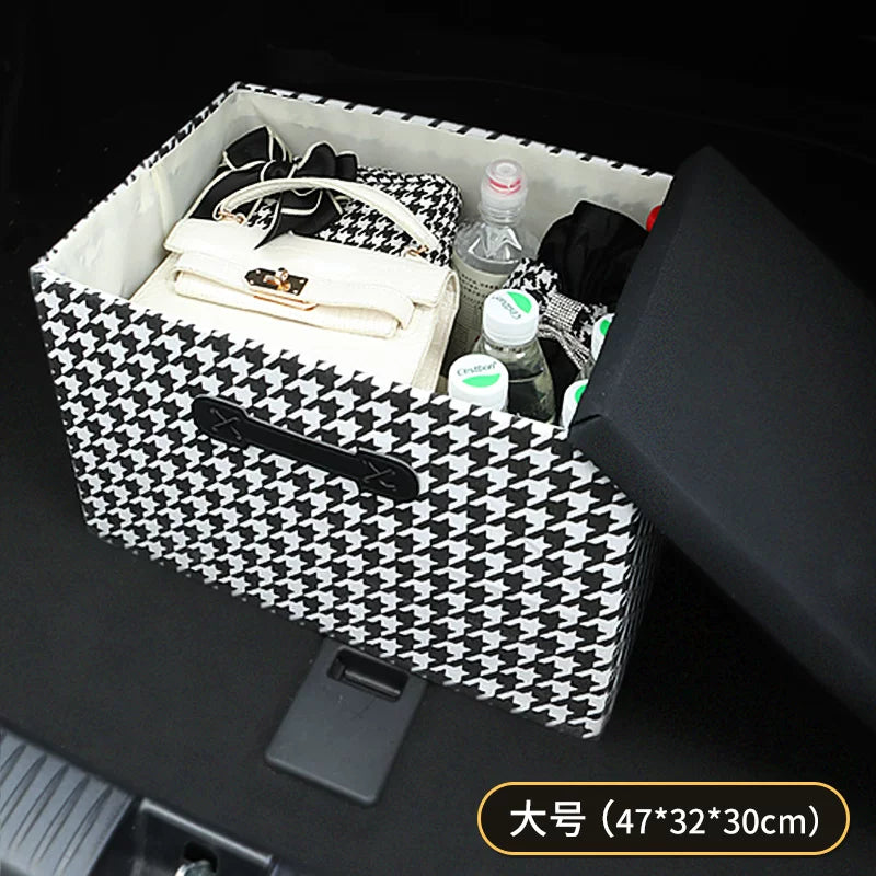 Avtomobilin baqaj qutusu, çoxfunksiyalı qatlanan avtomobil saxlama qutusu, praktik avtomobil daxili bəzək məhsullarının tam kolleksiyası.