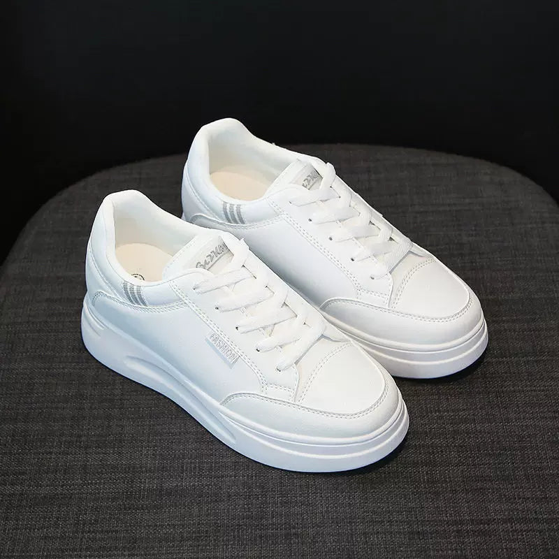 1718 White Shoes Qadın Bütün Uyğun Hündürlük Incr Qadın Ayaqqabıları
