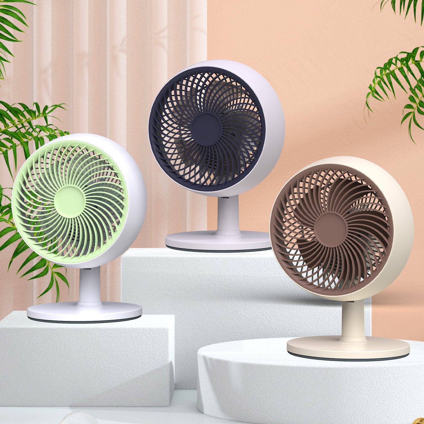 Almaniyanın yeni masa üstü elektrik fanatı məişət yüksək küləksiz səssiz masa ventilyatoru hava sirkulyasiyası ilə işləyən masaüstü kiçik ventilyator sarsıdan baş elektrik fanatı