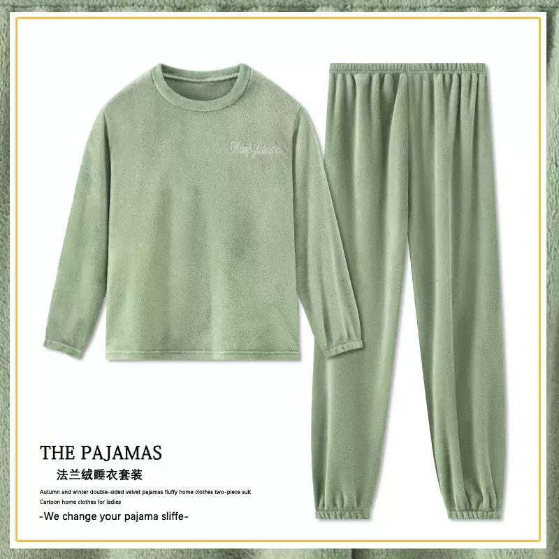 cütlük pijama dəsti qış qadın kişilər pijama ev geyimləri pijama