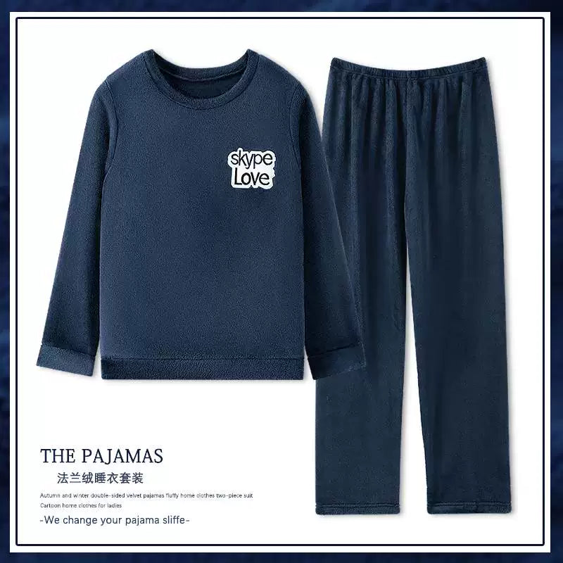 cütlük pijama dəsti qış qadın kişilər pijama ev geyimləri pijama