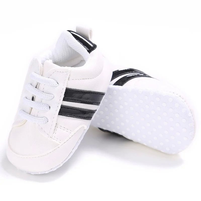 Yeni Doğulmuş Uşaq Ayaqqabı Oğlan Qız Klassik İdman Soft Sole PU Lea