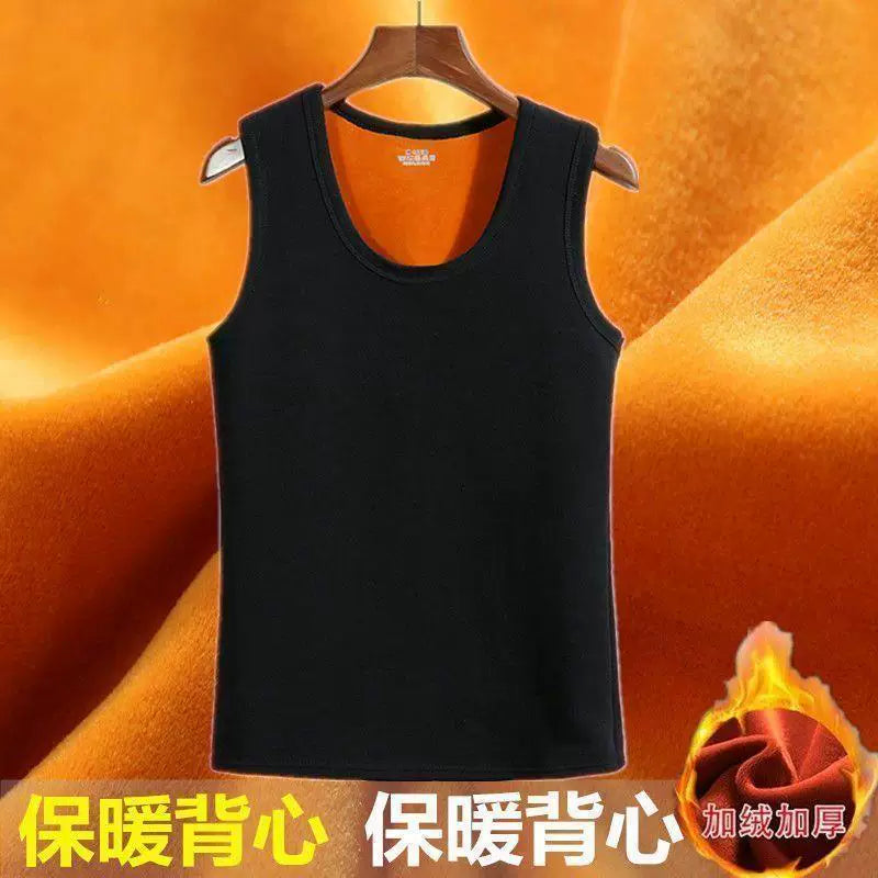 Kişilər üçün qış isti jileti, istilik verən, yun astarlı, qalınlaşdırılmış, kişi iç qatlı jilet, payız və qış üçün kişi jileti