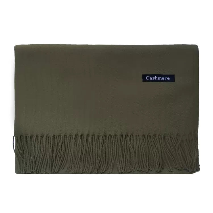 2024 monochrome tassel shawl thickened winter scarf