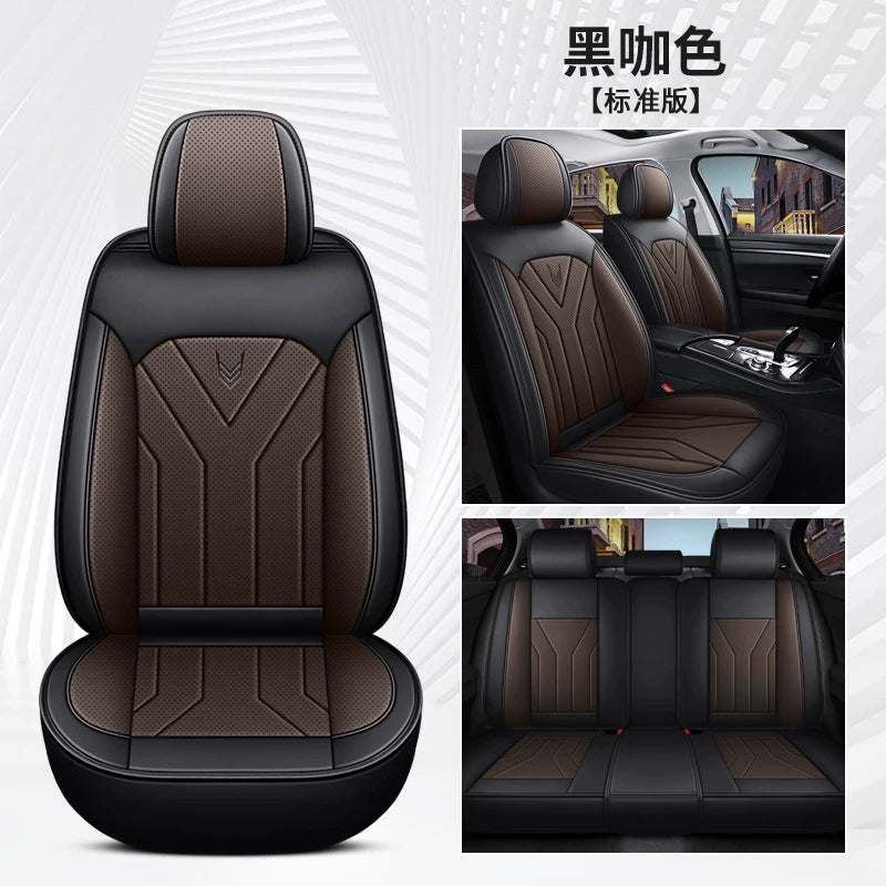 Specially designed for fall and winter, all-season car seat cushions, full-coverage, breathable Nappa leather seat covers.
