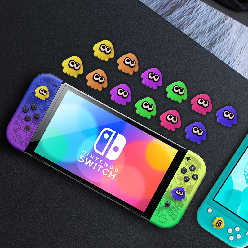 Ajitomo keçidli Splatoon rokçu qapağı ns ahtapot sapı klaviatura lite qoruyucu qapaq