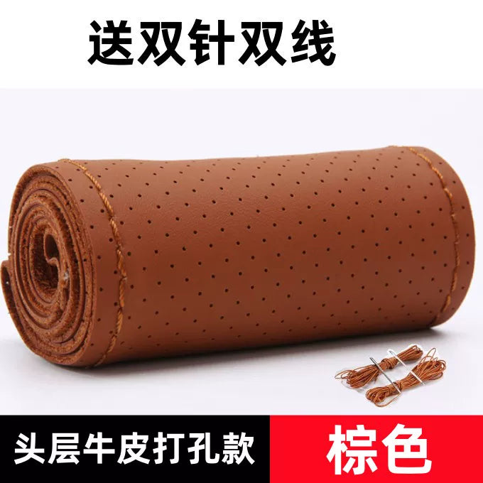 2006/2007/2008/2009/2010/2012/2013-cü illərdə istehsal olunmuş köhnə Toyota Reiz, Camry və Corolla modelləri üçün əl ilə tikilmiş sükan örtüyü.