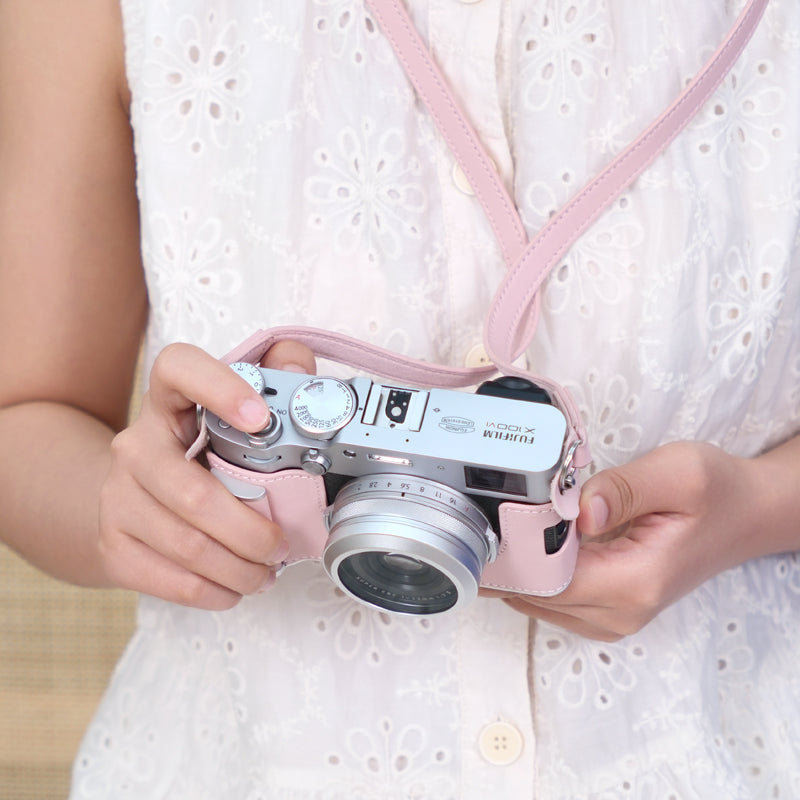 Fuji X100Vi Qoruyucu Çanta Dəstəyi Kamera Çantası Baza Aksesuarları Orijinal Dəri Çanta