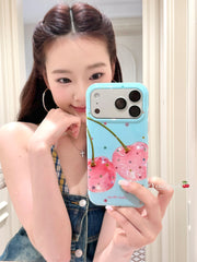 Yuri Park ins yay qız dopamin rəngli ulduz albalı 17 17pro Apple 17ProMax mobil telefon üçün uyğundur iPhone16 hər şey daxil 14 yeni 16Promax qoruyucu qutu 13