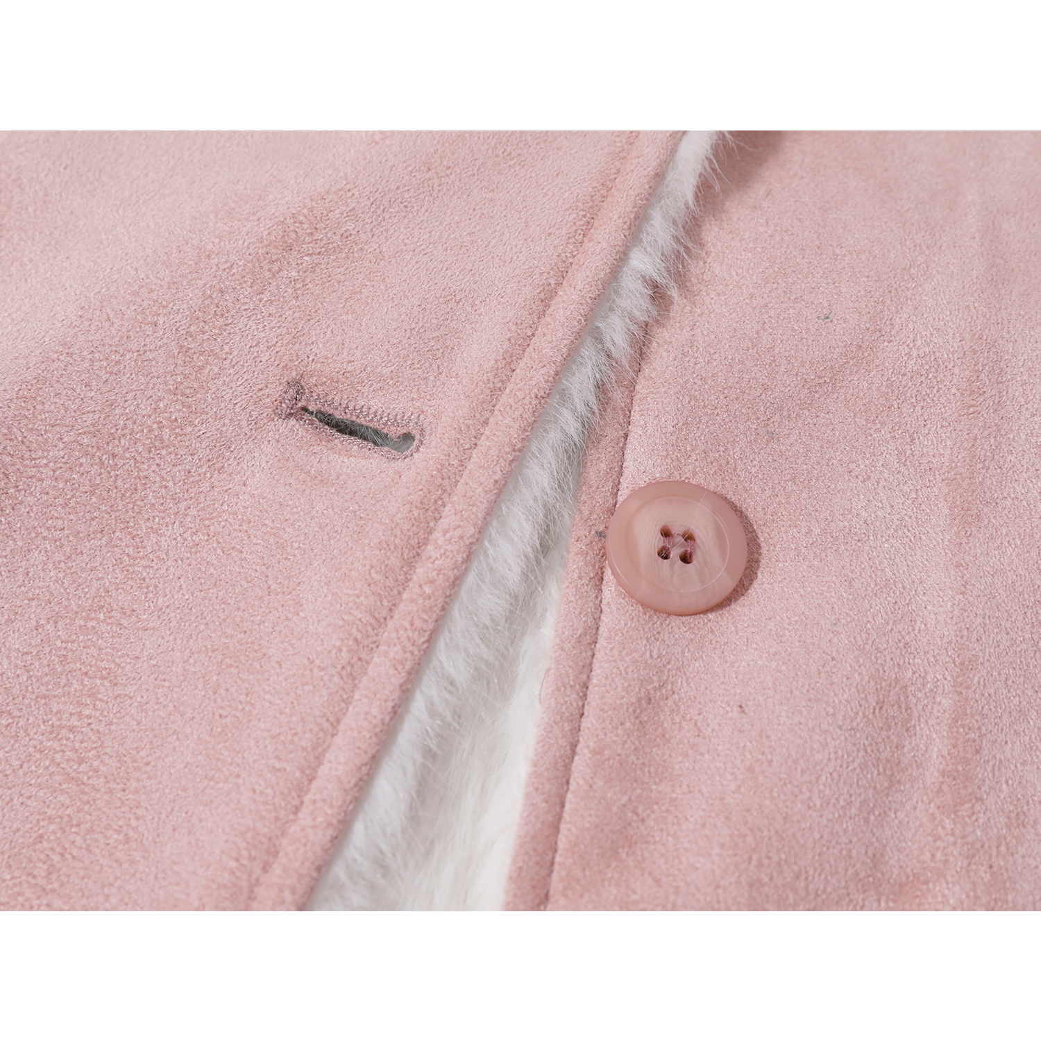 Cholisa-nın qış üçün mükəmməl olan super şirin qırmızı zamşa yun astarlı paltosu, zərif və geri çevrilə bilən uzun model.