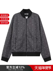 Versace VJC Men's Embroidered Casual Zip-Up Jacket Sweater Jacket 75GAI300 FS112