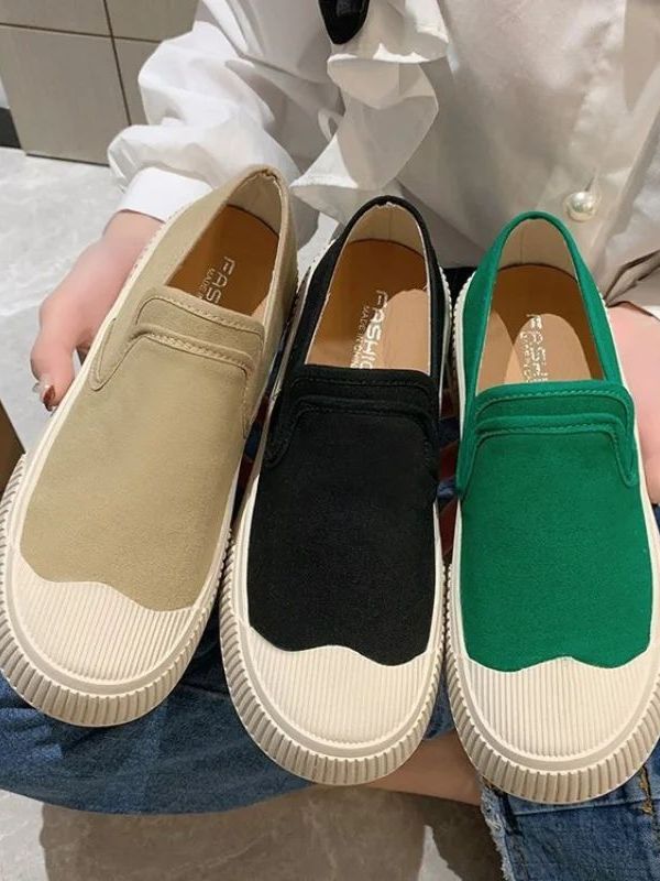 Yeni Qalın dabanlı Qadın Ayaqqabıları Loafers Qadın Dizayn Sense