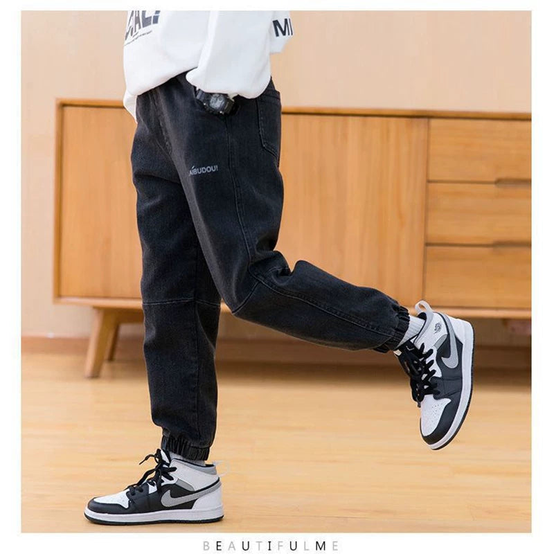 Yeniyetmə Uşaqlar üçün Saf Rəngli Cins Şalvar Körpə Oğlanları üçün Klassik Şüşə