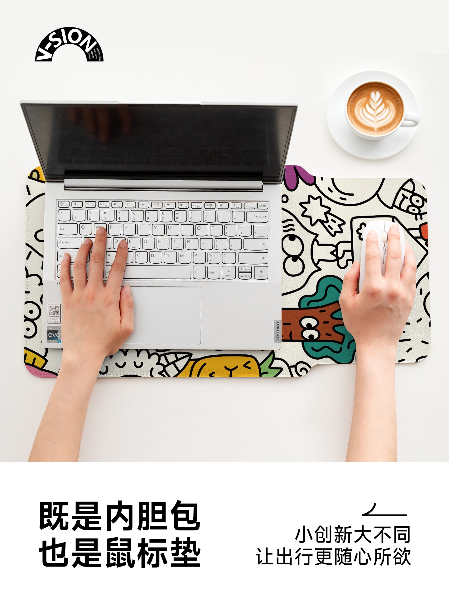 Qadınlar üçün V-SION xarakter qrupu portret notebook layner çantası 2024 qeyri-maqnit uyğun Huawei matebook14 planşet qoruyucu örtük Lenovo Xiaoxin 13 Apple macbook15 şaquli versiya layner çantası