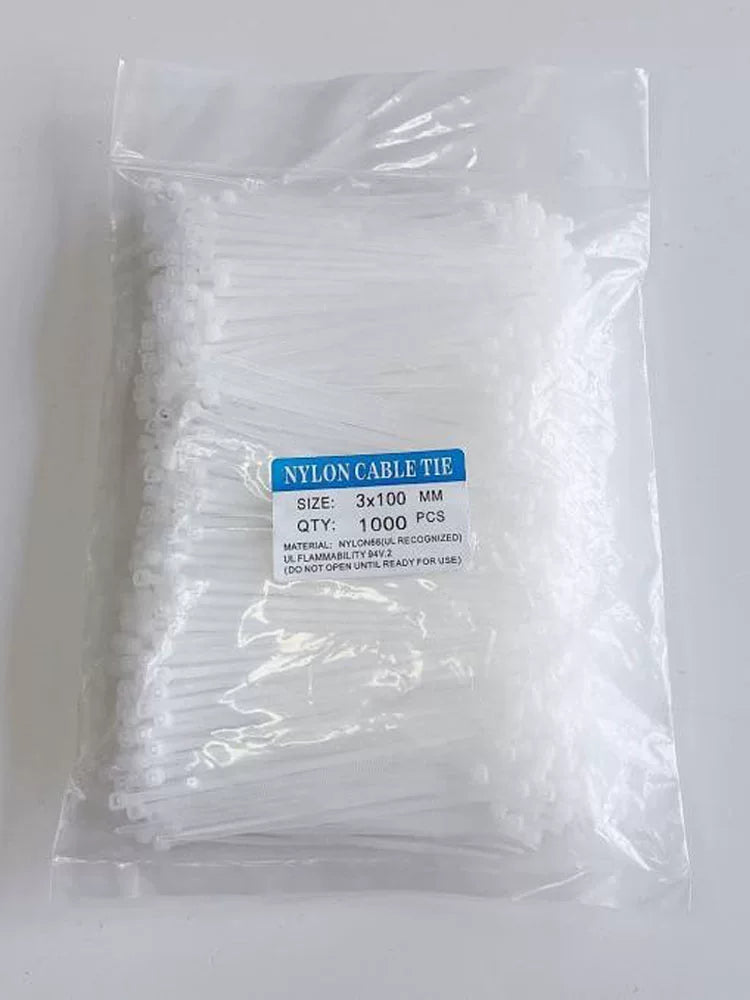 Kiçik kabel bağı bağçılıq neylon kabel bağı milli standart 3x100 eni 2,5 mm uzunluğunda 10 sm tel bağlayıcı lent plastik lent