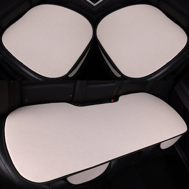 Avtomobil Yastığı Bütün İl Boyu Neytral Kətan Kiçik Bel Yay Nəfəs ala bilən Pambıq Kətan Sürüşməyən Sərin Yastıq Minimalist Oturacaq Örtüsü Oturacaq Yastığı