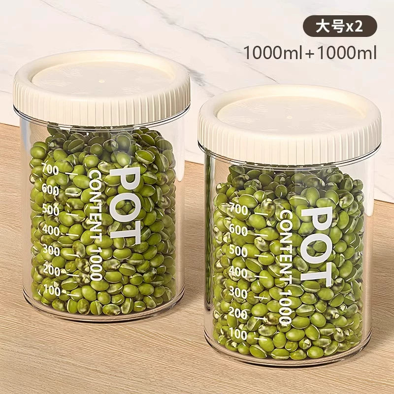 Möhürlənmiş bankalar, taxıllar, mətbəx anbarı, qida quru məhsulları, şəffaf plastik bankalar, qutular, qəlyanaltılar, çay saxlamaq üçün qablar