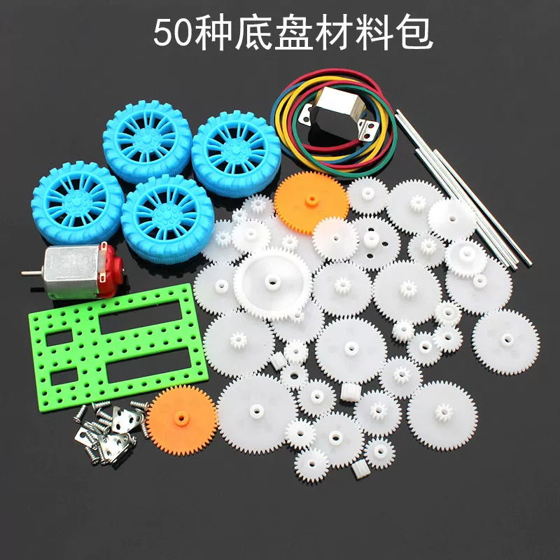 Plastik dişli çanta aksesuarları kolleksiyası DIY materialları motor motor dişli çarxı azaldılması oyuncaq ötürülməsi 0.5 modul