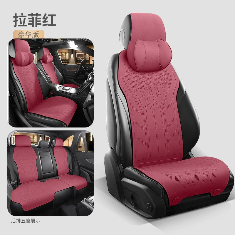 2025 Avtomobil Oturacaq Yastığı Bütün Mövsüm Universal Oturacaq Yastığı Zamşa Qış İstilik Oturacaq örtüyü Kiçik Bel Süet Yarım Ətraflı