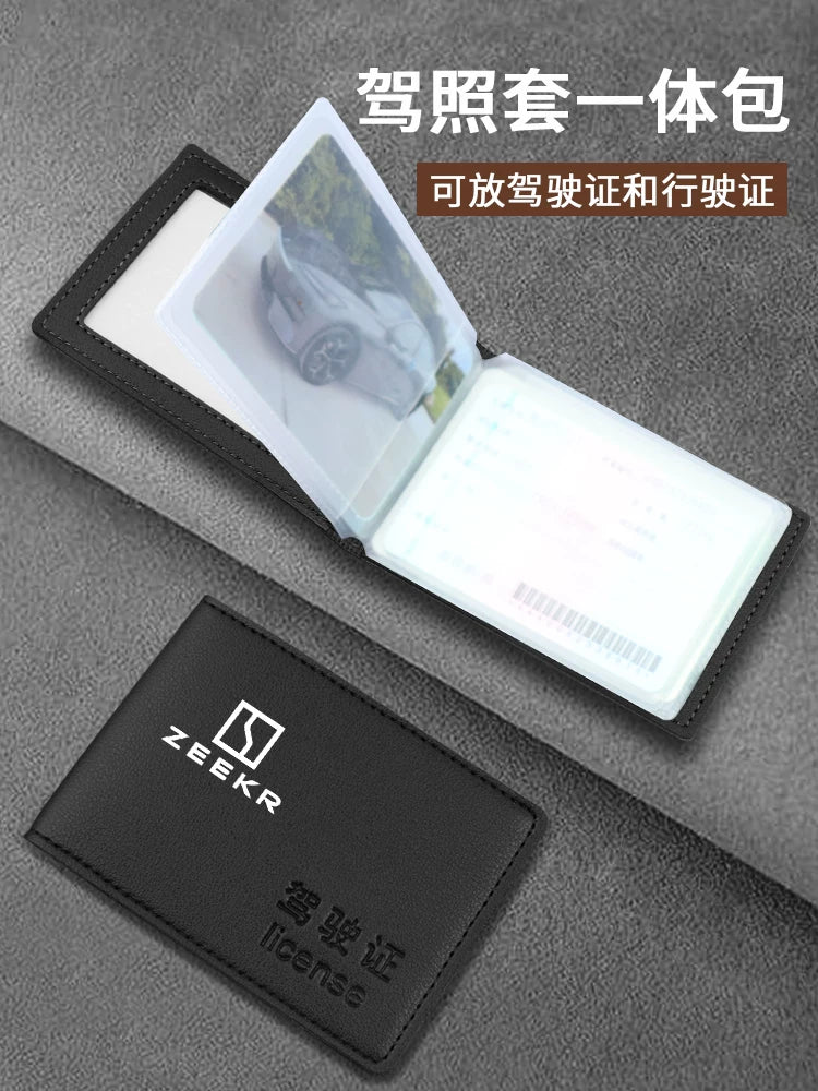 ZEEKR 001/009/007 nəqliyyat vasitələri, sürücülük vəsiqəsi qoruyucu örtüyü, nəqliyyat vasitəsinin qeydiyyat şəhadətnaməsi və digər sənəd örtüyü üçün uyğundur.