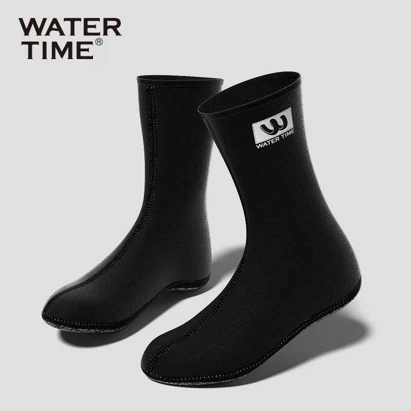 WaterTime dalğıc corabları orta uzunluqlu sərbəst dalğıc üçün sürüşməyən qum əleyhinə şnorkel corabları çimərlik sörfinqi və çayda üzgüçülük corabları