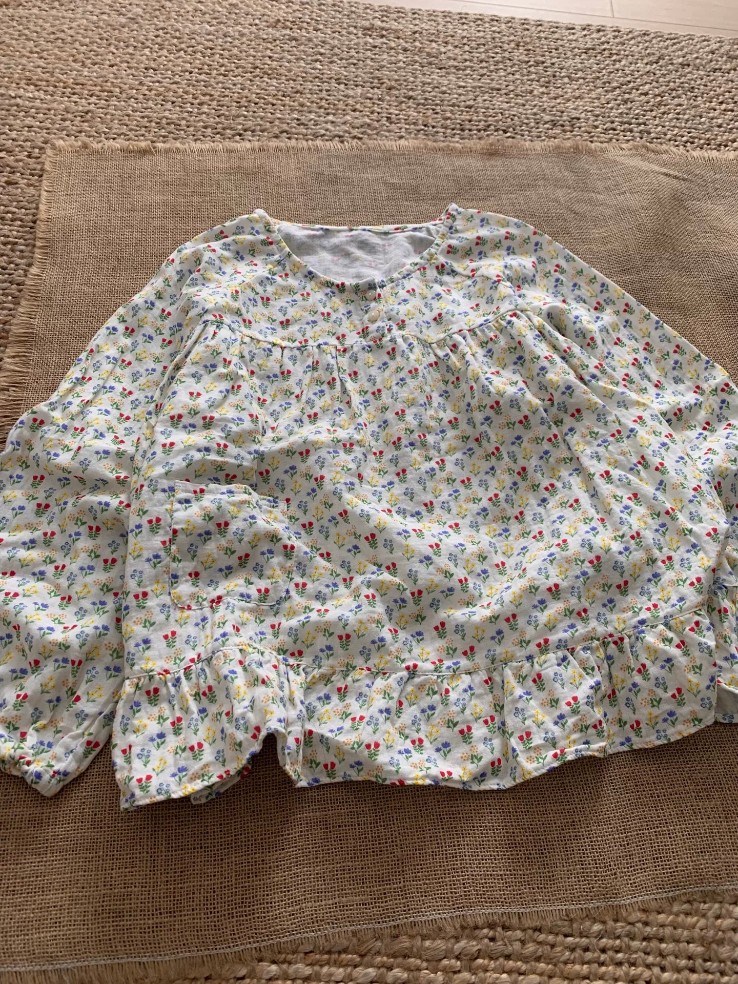 Pambıq köpüklü yaz yuxu çiçəkli pambıq pijama qadınlar üçün yay pambıq ikiqat iplik dəyirmi boyun qısaqol uzunqol kostyum ev geyimi