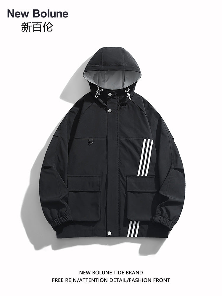 NEW BOLUNE/New Balance Spring/Autumn Men's and Women's Jacket, Daily Casual Uniform, Multifunctional Sports Windbreaker