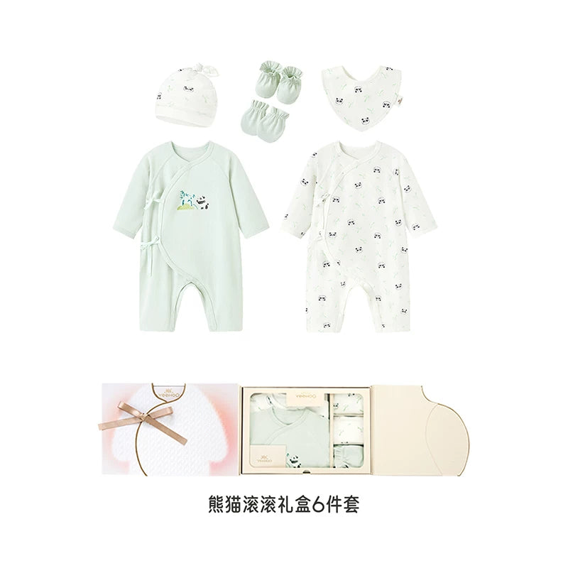 Ying's Yenidoğulmuş Geyim Hədiyyə Qutusu, Körpə Ləvazimatları, Körpə Hədiyyə Dəsti, Yenidoğulmuş Hədiyyə Dəsti, Dolunay Hədiyyə Dəsti (6 ədəd)