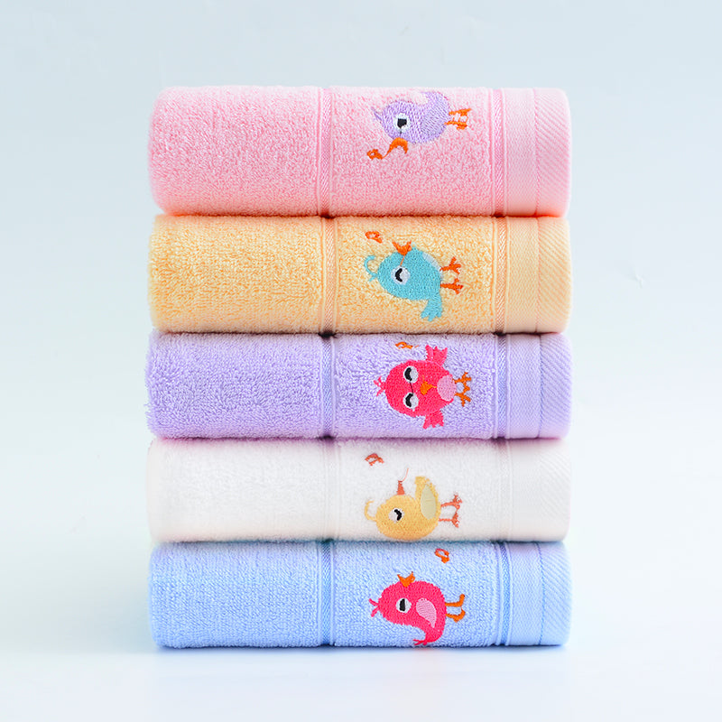 5 paket Jiliaya uşaq dəsmalları, təmiz pambıq üz yuyucuları, 100% pambıq körpə yumşaq, tüysüz hamam dəsmalları