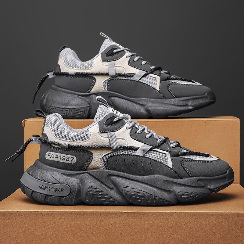 Yay Kişi Ayaqqabıları Mesh Nəfəs ala bilən İdman Ayaqqabıları Rend Lace Up