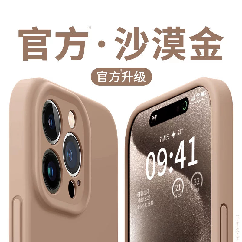 [İdxal olunmuş Maye Silikon] Sarılıq yaratmır, Apple iPhone 15 Pro Max, 16 yeni model, iPhone 14 Pro tam örtük, 17 düşməyə davamlı, 13 qoruyucu korpus, 11 kişi, 12 qadın üstəgəl yumşaq 17 Air üçün uyğundur.