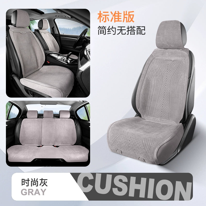 Yeni Gələn Zamşa Avtomobil Oturacaq Yastığı Bütün İl Boyu Neytral Rames Nəfəs ala bilən Nazik Qış Oturacaq Yastığı Yarım Paket Avtomobil Paletləri Oturacaq örtüyü