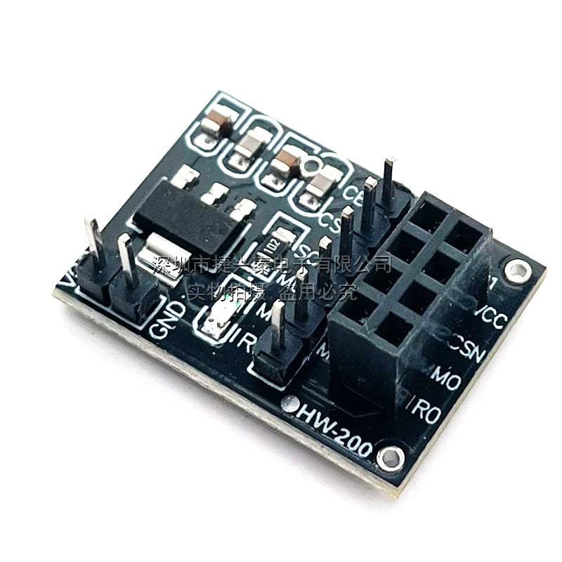 Ağıllı avtomobil robotları üçün 24L01 simsiz modulu ilə birlikdə istifadə edilən 3.3V simsiz modul adapter lövhəsi