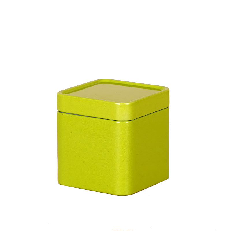 Mini kiçik kvadrat metal möhürlənmiş dəmir qutu portativ 10g qara çay yaşıl çay universal çay qutusu