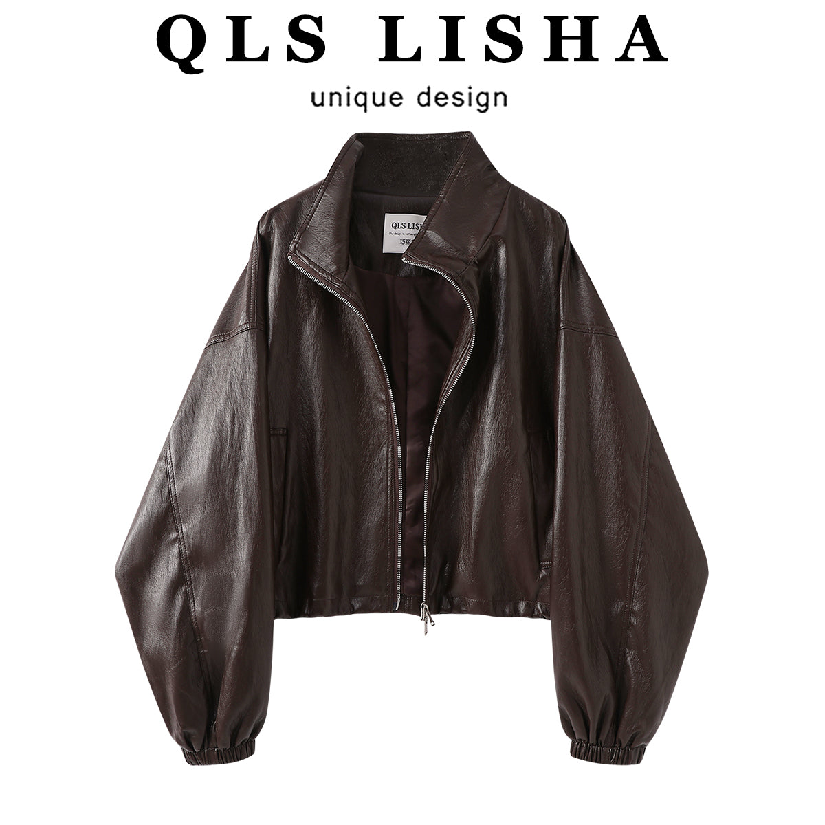 Cholisa Amerika üslublu motosiklet gödəkçəsi, 2026-cı ilin yaz və payız mövsümü üçün yeni dəbdə, dəbli və şık qəhvəyi rəngli qadınlar üçün Maillard dəri palto.