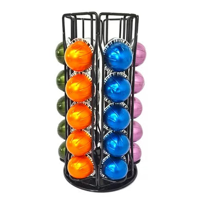 Nespresso rəfinə uyğun Vertuo xəttinə uyğun 40 qəhvə kapsul saxlama çekmecesi saxlama qutusu