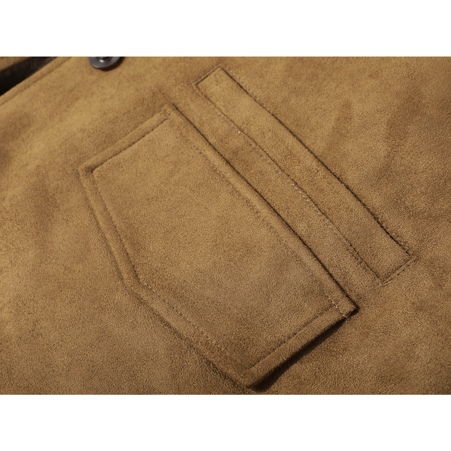 Cholisa Geri Dönən Zamşa Orta Uzunluqlu Merard İsti Palto Qadın Qış Quzu Yunlu Qalın Dəri Palto