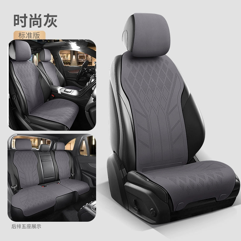 2025 Avtomobil Oturacaq Yastığı Bütün Mövsüm Universal Oturacaq Yastığı Zamşa Qış İstilik Oturacaq örtüyü Kiçik Bel Süet Yarım Ətraflı