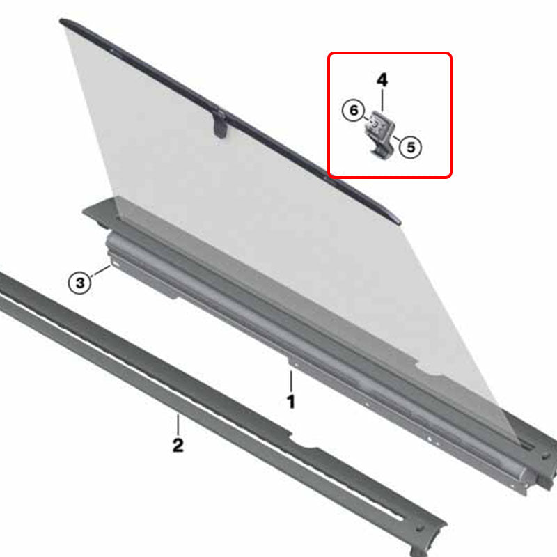 Fits BMW X5/X6 G05/G06 rear sunroof clips, rear window handle clips and door curtain hooks.