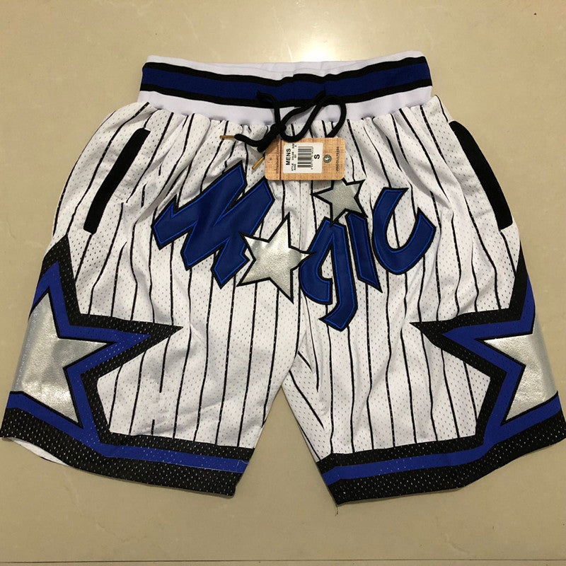 Magic Raptors Amerika basketbol şortu Bulls retro tikmə tez quruyan nəfəs ala bilən boş dizə qədər kişilər üçün şalvar
