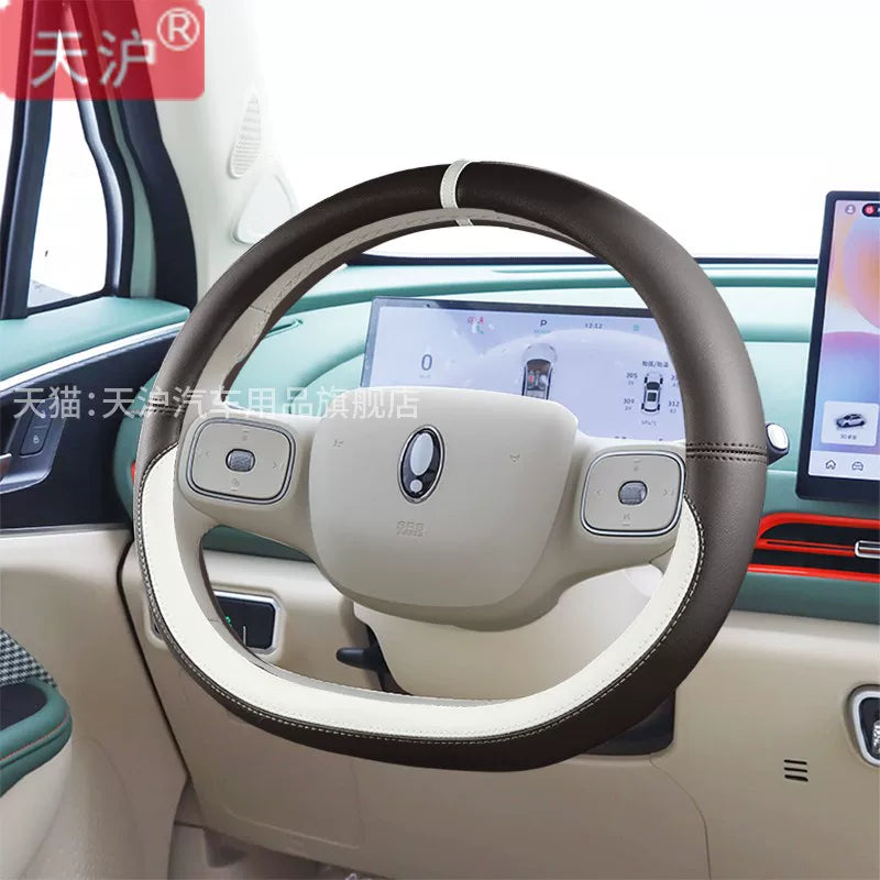 2025 Yeni ORA Good Cat Xüsusi Deşikli Dəri Sükan Qapağı, Qadınlar üçün Yüksək Səviyyəli Avtomobil Modifikasiyası Əlcəkləri