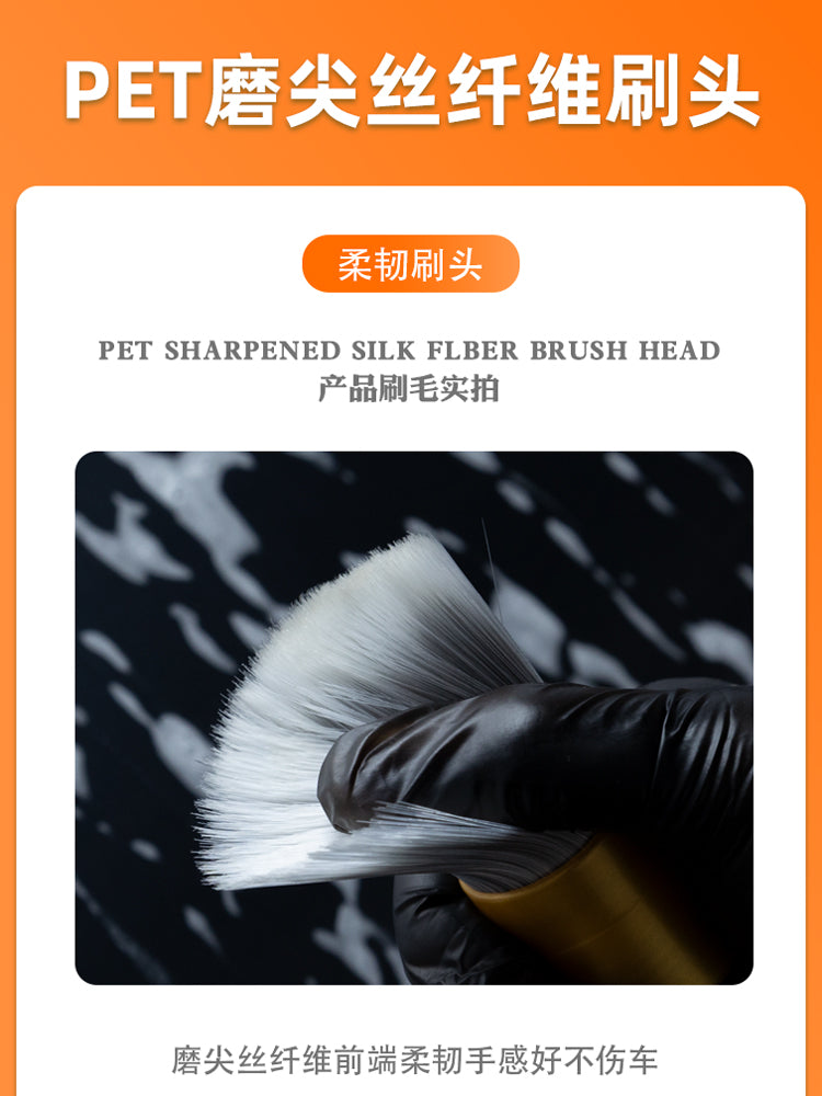 Avtomobil Filmi Gözəllik Kondisioner Hava Çıxışı Təmizləmə Daxili Təkər Hub Boşluğu Təfərrüatlı Fırça Avtomobil Yuma zərər vermir Avtomobil Fırçası Aləti