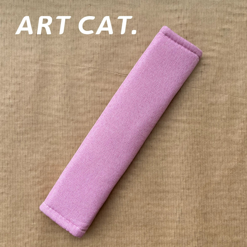 Art Cat Avtomobil Təhlükəsizlik Kəməri Çiyin Yastığı Qapağı Minimalist DIY Aşınmaya Qarşı Geyim Boğulmaya Qarşı Boyun Qoruyucu Qapaq Bütün İl Boyu Neytral