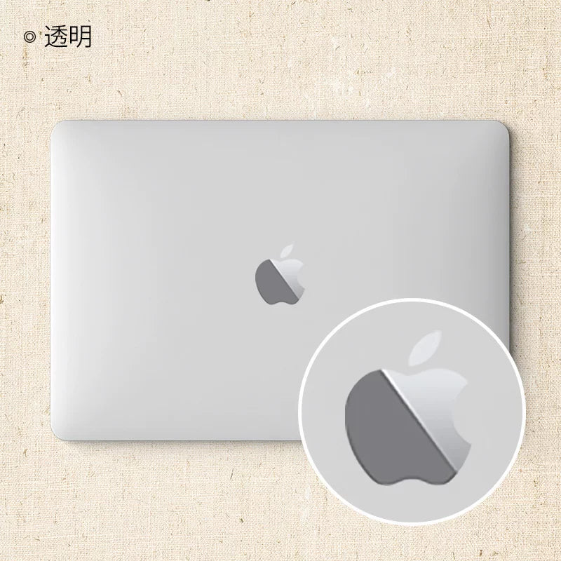 SkinAT Apple rəngli film, Mac notebook Pro 16 Apple loqosu yaradıcı stiker, MacBook Air 13M5 qoruyucu film, MacBook Neo bərk rəngli loqo qoruyucu film üçün uyğundur.