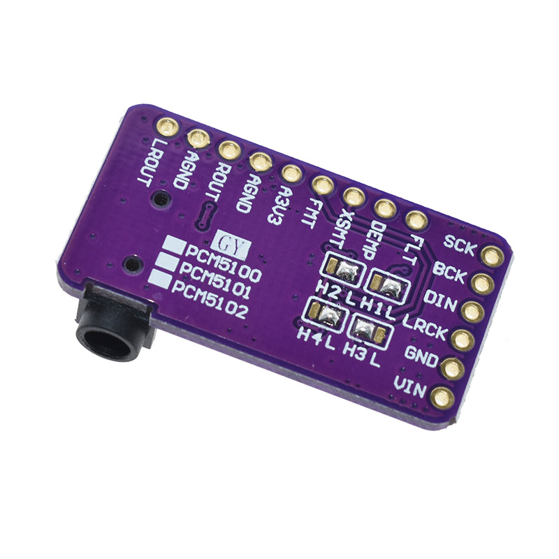 Tmall Elf Cube və digər ağıllı dinamiklər AUX çıxış stereo xüsusi DAC dekodlaşdırma lövhəsi PCM5102 ilə dəyişdirilir.