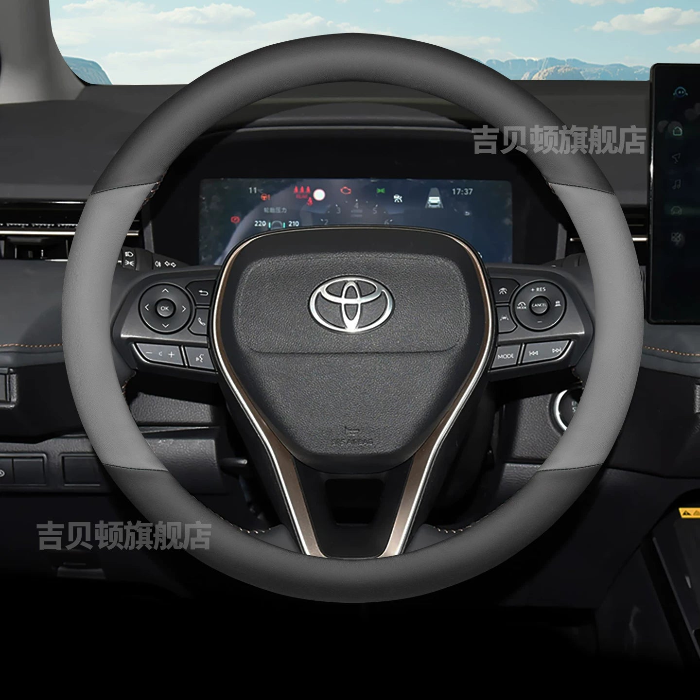 2026 Toyota Corolla/Levin L steering wheel cover, genuine leather, top layer cowhide, non-slip, sweat-resistant, for all seasons.