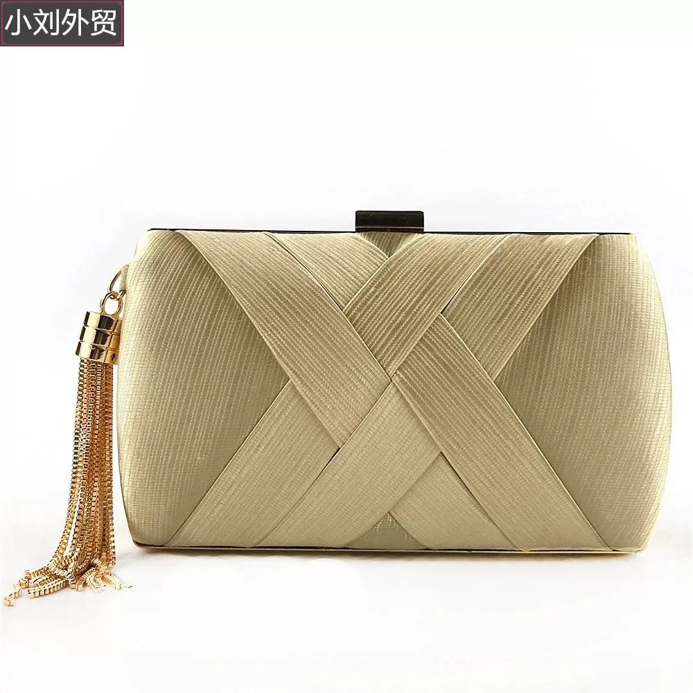 Handmade clutch evening bag wedding party graduation bridal bag