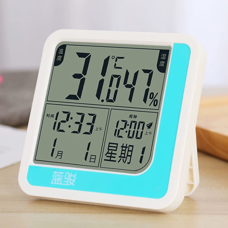 Yüksək dəqiqlikli termometr elektron temperatur və hiqrometr qapalı ev təsərrüfatlarında dəqiq divara quraşdırılmış hiqrometr yetişdirmə istixanası